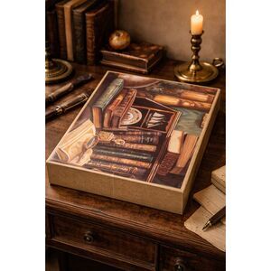 Boxed Stationery Set Library Books Dark Academia Letter Writing Kit Sealed